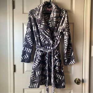 Juicy Couture Shawl Collar Plush Robe